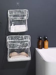 [SG]Bathroom Waterproof Bag Bath Clothes Towel Hanging Storage Bag Bathroom Wall Hanging Decoration Underwear Pant