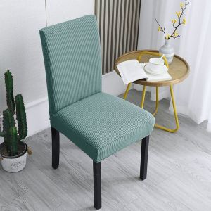 Elastic Dining Chair Cover Thickened Antifouling Solid Color Chair Seat Cover Banquet Chair Covers Sarung Kerusi Meja Makan 椅子套 餐椅套 椅子盖