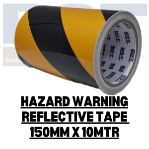 [BST]【SG stock】Hazard Warning Reflective Tapes Reflective Tiger Tapes Yellow/Black