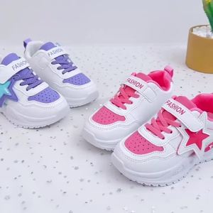 Kids Autumn Sneakers Girls School Casual Shoes Outdoor Breathable Running Shoes Light Soft Tenis Pink Non-slip Children Shoes2026