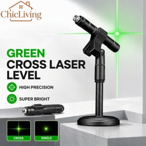 ChicLiving Green Laser Level Cross Line High Precision Infrared Locator Portable Outdoor Alignment Tool