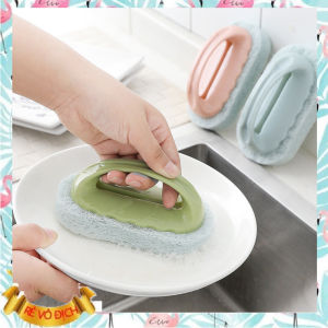 Bàn ChảiDụng Cụ Cọ Rửa Nhà Bếp Bọt Biển Tay Cầm Tiện Lợi(Giao Màu Ngẫu Nhiên)