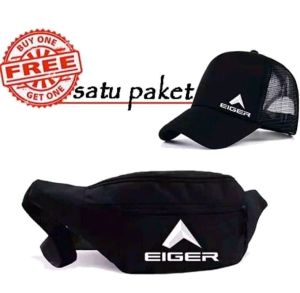 Tas Slempang Pinggang Premium Gratis Topi