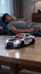 Sacesr Rechargeable Hypercar Alarm Clock LED Display Simulation Engine Sound Sports Car Alarm Clock Alloy Body Water Addable 2Z5B1