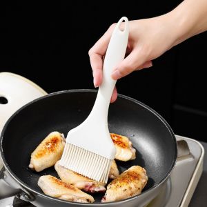 OKDEALS ทนความร้อนทน แปรงย่างบาร์บีคิว ซิลิโคนทำจากซิลิโคน ไม่หลุดร่วง แปรงอบขนม พื้นผิวกว้าง แปรงทาน้ำมัน เครื่องมืออบขนม