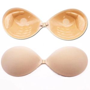 OK Bra Plus Size Womens Non-slip Invisible Push-up Bra Self-adhesive Silicone Underwear