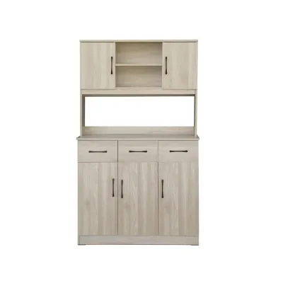 Living Mall Jimae Series Modular Kitchen Cabinet with Hanging Cabinet in 10 Models