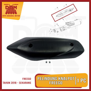 Pelindung Knalpot FREEGO (PSP) Cover Muffler Tutup Tameng Kenalpot Motor Matic Yamaha Free Go 2022