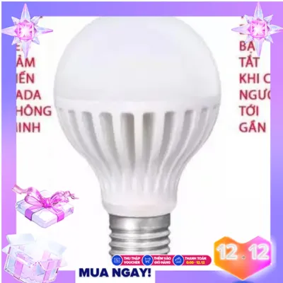 Bóng đèn cảm ứng rada 12w chuyển động ánh sáng trắng. Có người di chuyển trong vùng cảm ứng thì đèn sẽ sáng.