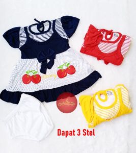 Setelan Baby 0-18 Bulan / Baju Anak Bayi Perempuan / Dress Baby
