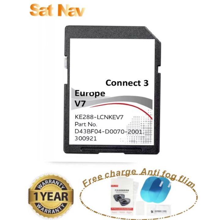Carte SD Mise à Jour GPS Europe 2022 V7 - Compatible Nissan Connect 3 LCN2 - Pour Micra, Qashqai, Juke… - Installation Facile