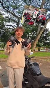 T2P 4-Piece Ergonomic Knee & Elbow Guards - For Motorcycle Skateboarding Etc