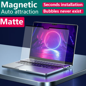 [WOLDONE SG] autu Magnetic attraction privacy Anti Scratch Laptop Anti blue light Screen protector Film for New 2024 macbook pro 14 M4 M3 2021 Air M1 Max A2442 A2485 A2338 A2337 Retina anti scratch Skin