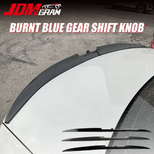 JDMGRAM คาร์บอนไฟเบอร์ด้านหลังสปอยเลอร์ Universal Auto ปรับหลังคาปีก Trunk กันชน Trim ป้องกันความปลอดภัยอุปกรณ์ตกแต่งภายในรถยนต์