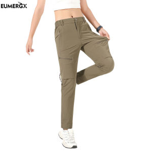 EUMERGX Quần Đi Bộ Đường Dài Mùa Hè Cho Nữ Quần Túi Hộp Chống Nước Nhanh Khô Quần Leo Núi Co Giãn Ngoài Trời Để Cắm Trại Leo Núi2026
