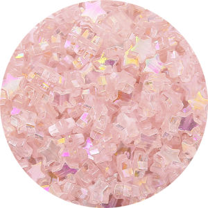 100 Hạt Acrylic Ngôi Sao Năm Cánh Màu AB Trong Suốt 11Mm Hạt Spacer Lỏng Cho Vòng Tay Sinh Hoạt Gia Đình Thủ Công