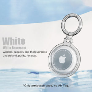 Waterproof Air Tag Keychain Holder Case Lightweight Holder for Air Tag Full Body Anti-Scratch& Shockproof Protective Case for Smart Key Finder Tracker for Pet Tracking Bags Kids Keys Luggage(Only for iOS)