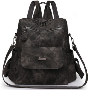 2026 Leather Backpack Women Solid Color Fashion Trend Casual Large Capacity Ladies Travel Bag School Backpack For Teenage Girls2026