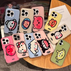 Phone Case For Infinix Smart 5 6 7 8 10 9 8 Pro PLUS Casing Hot 30 30i 40i 50i 40 50 60i 60 9 10 11 Pro Plus Play Note 30 40 50 Pro Plus Tecno Spark GO2 G0 Cinnamoroll 2 in1 Jelly Simple Candy Solid Color Silicone Case Cover GDK054A