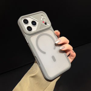 Luxury Shockproof Armor Magnetic Phone Case For iPhone 17 16 15 14 13 12 Pro Max Plus For Magsafe Acrylic Heat Dissipation Cover