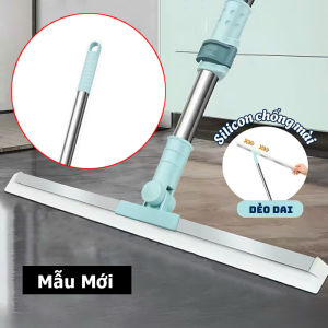 Dụng Cụ Gạt Nước Sàn Nhà Vệ Sinh Silicon Xoay 180 Độ Chổi Gạt Nước Đa Năng Có Thể Điều Chỉnh Độ Dài Siêu Sạch Tiện Lợi
