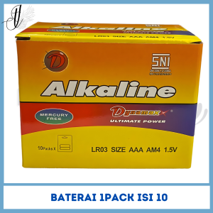 BATERAI AA & AAA DYNAMAX ALKALINE1PACK (ISI 20BUTIR) MERCURY FREE ULTIMATE POWER