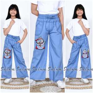 jeans terbaru anak perempuan boneka labubu led
