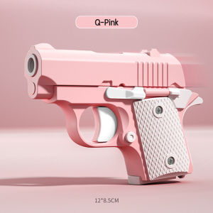 Sweetybayibayi Mini Garrot Gun Toy Adults Kid Stress Relief Toy Auto-reloading Pistol Toy Luminous Gun Boys Girls Toy