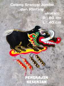 Promo celeng srenggi / serenggi jumbo dan klinting kaki / krincing kaki mainan kesenian tradisional