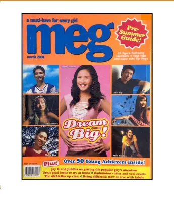 MEG Magazine March 2004 Pre-Summer Issue with Sarah Geronimo - Teen Interest