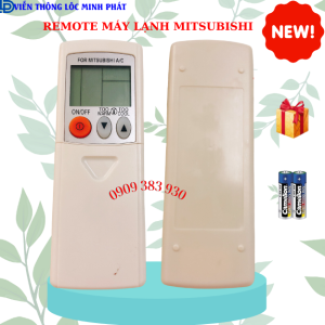 Remote Máy Lạnh Mitsubishi Electric Inverter KM09A - Điều Khiển Điều Hòa Mitsubishi tặng kèm pin
