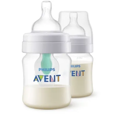Avent Anti-Colic AirFree Vent 4oz/125ml Bottle Twin Pack-Ready Stock