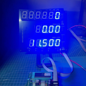 Layar Pertamini Display Pom Mini Segmen Seven 1.2 Inch Warna Merah Hijau Biru dan Putih Terang