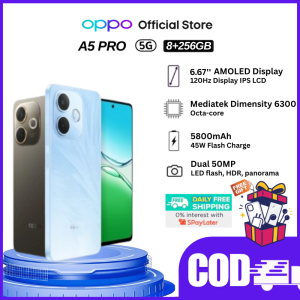 OPPO A5 Pro (8+256G) ดีไซน์สวย ทนทาน AI LinkBoost กันน้ำ/กันฝุ่น IP69กล้อง 50 MP ชาร์จไว 45W แบตเตอรี่ 5800 mAh