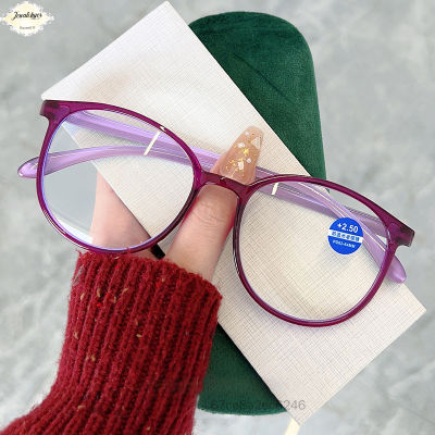 Ultra-Light Blue Light Reading Glasses Standard Fit Big Oval Frame Presbyopia Eyewear for Elderly Men and Women TF-Uss-VN