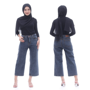 KULOT JEANS HIGHWAIST KULOT JEANS CELANA WANITA TERBARU MODEL TERBARU