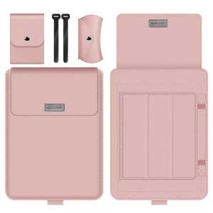 NA - Sarung Macbook Kulit + Stand Premium Leather Laptop Sleeve LE1301