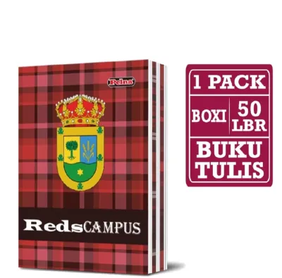 1 Pack 10 pcs Buku Tulis Campus Besar 50 Lembar