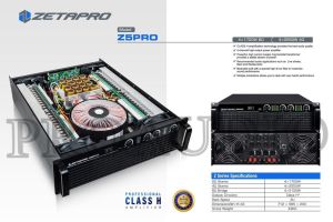 Power Amplifier 4 Channel ZETAPRO Z5PRO / Z5 PRO / Z 5 PRO Class H