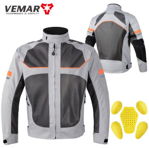 Summer Breathable Waterproof Motocross Jackets Reflective Motorcycle Racing Protective Gear Jacket With Body Armor Guards