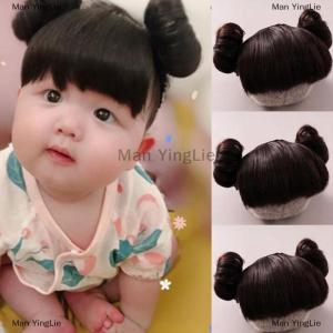 [COD] Man YingLie Baby Wig Braid Hairband wig for kids baby headband baby hair Children Bangs Head Buckle COS Hair Accessories Baby