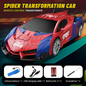 F1 Formula Racing Car Toy Spider-Man RC High Speed Drift Sport Car Spray Lighting Effect Remote Control Car Rechargeable Car Kids Toy
