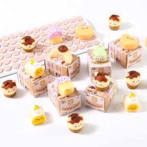 1PC Random Pattern Anti-stress Squeeze Toys Mini Soft Slow Rising Kawaii Rubber Squishes Antistress Novelty Gift for Children