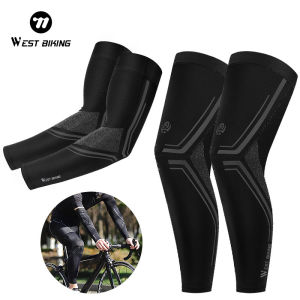 WEST BIKING Cycling Leg Sleeve Outdoor Sunscreen Leg warmers Running Basketball Ice Silk Cooling Leggings Cover Sports Equipment