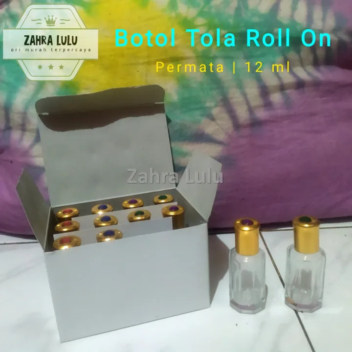 Botol Tola Kosong 12 ml Roll On Permata 1 Lusin | Lazada Indonesia
