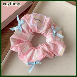 ruyifang แถบรัดผมพิมพ์ลายลูกไม้แบบกว้างสำหรับผู้หญิงสายรัดผมสุดน่ารักสวยงามของขวัญเครื่องประดับผมแฟชั่น