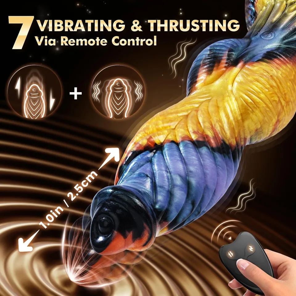 Thrusting Dildo 10.2" 3IN1 Huge Thick Dildos Anal Toys U & G Spot Vibrator  Suction Cup Monster Big Dildo App Remote Control for Women | Lazada PH