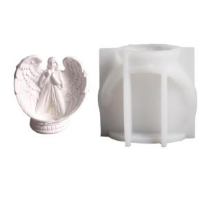 Accessories Molds Holder Mold Angel Shape Bracket Mold Silicone Texture for Handmade Candlestick