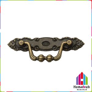 HB Bronze Color Classical Vintage Retro Carving Drawer Handle Cabinet Furniture Handle 1Pc