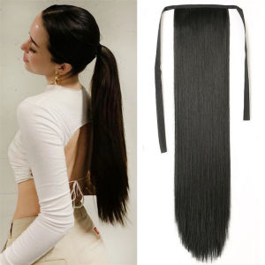 [Dewi Anggun] Rambut Palsu Ekor Kuda Vitality Temperament Goddess Wig Clip-on Big Braid Natural Hair Extension Wig With Straps